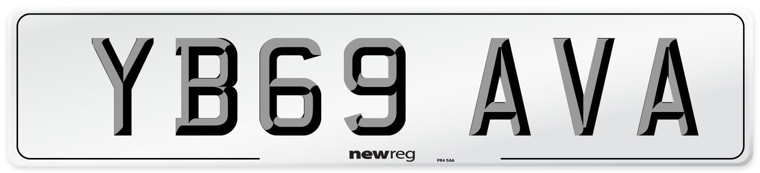 YB69 AVA Number Plate from New Reg